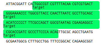 Selected Target for PCR primer design