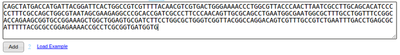 Enter your DNA sequence